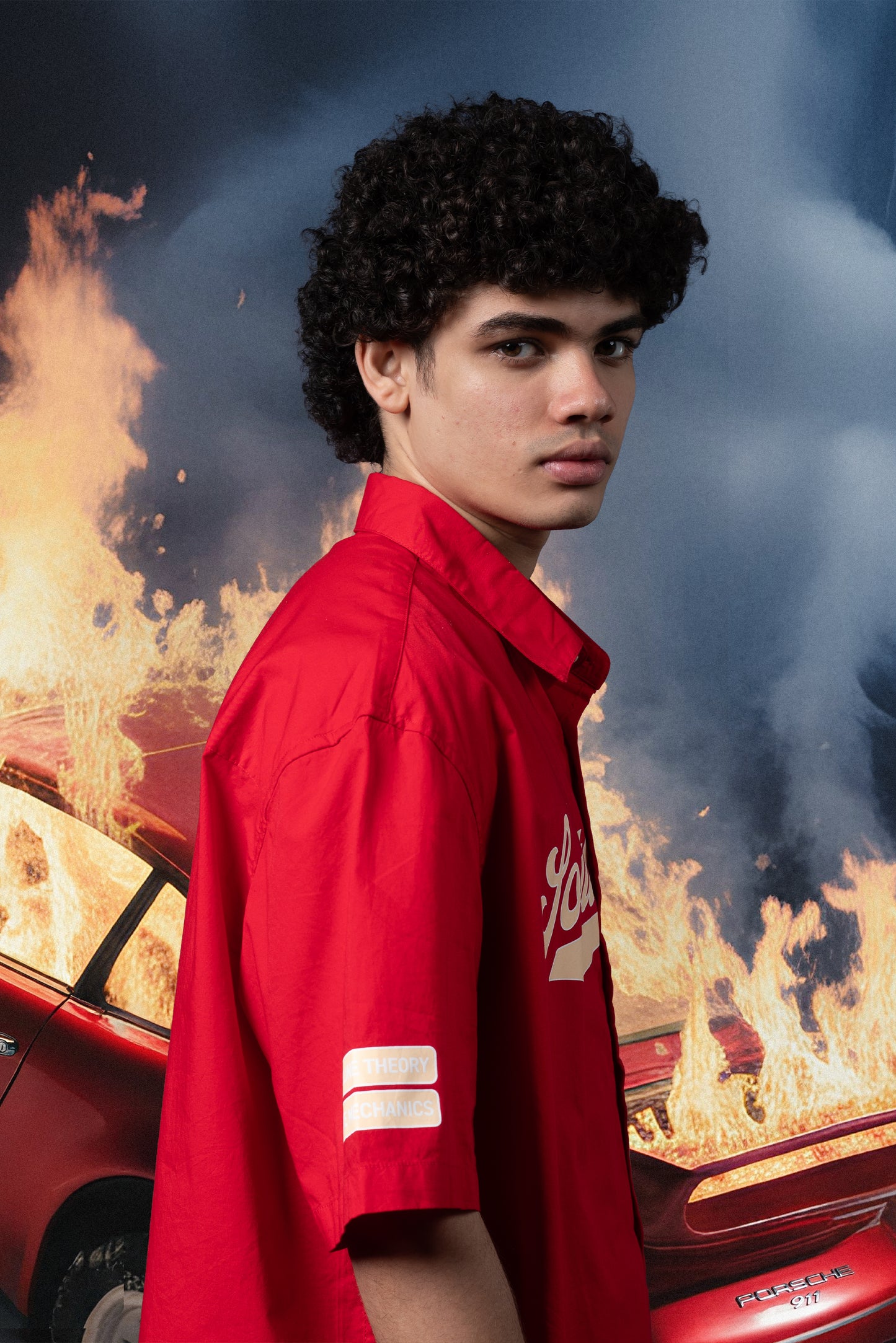 League Baseball Shirt - Model Wearing Premium Streetwear | SouthWave