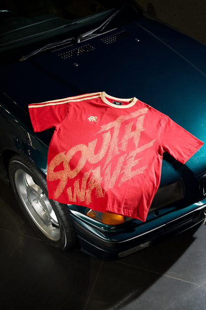 RED LACED T-SHIRT